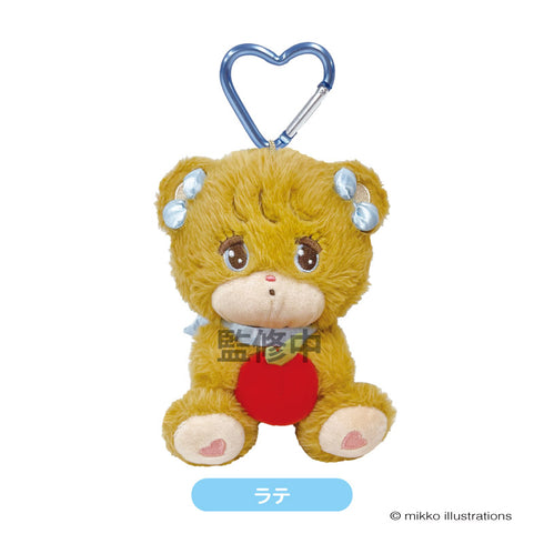 『mikko illustrations(ミッコ)』ぬいぐるみマスコット ラテ