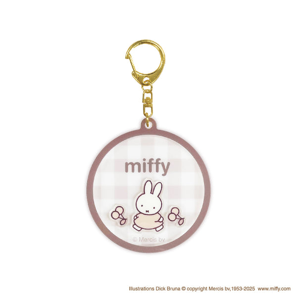 Miffy/Dick Bruna Crinkle Acrylic Keychain: Cherry Blossom