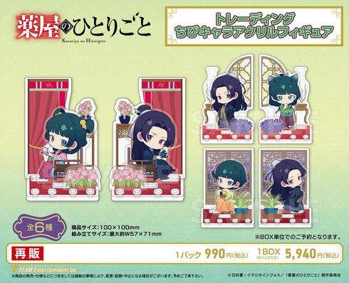『薬屋のひとりごと』トレーディングちびキャラアクリルフィギュア【BOX】【202502再販】
