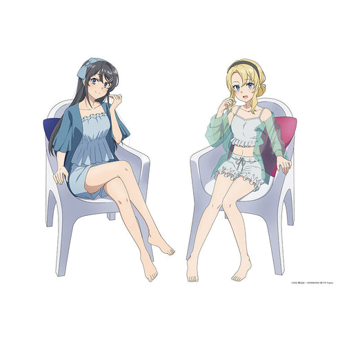 『青春ブタ野郎はランドセルガールの夢を見ない』描き下ろしキャラファイングラフ(桜島麻衣&豊浜のどか/ルームウェア) A4