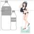 "Life with My Step-Sister" Original Illustration Extra-Large Acrylic Stand Yomiuri Shiori / Swimsuit