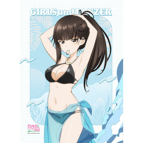 『ガールズ&パンツァー 最終章』描き下ろしB2タペストリー(西住しほ/リゾート水着)