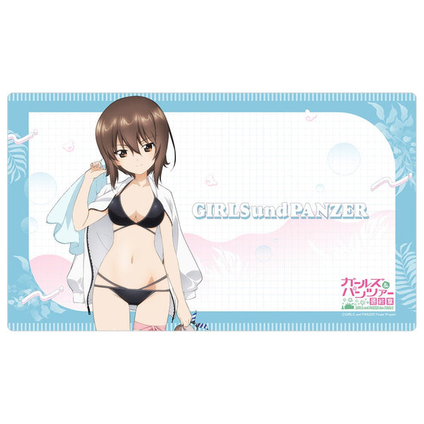 『ガールズ&パンツァー 最終章』描き下ろしラバーマット(西住まほ/リゾート水着)