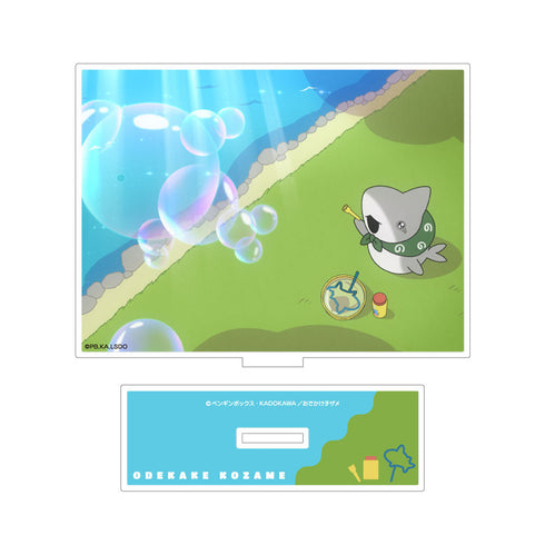 『おでかけ子ザメ』アクリルパネルスタンド (シャボン玉)