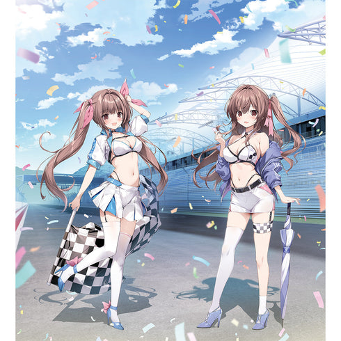 『karory先生』描き下ろし複製原画 (蒼海舞香&蒼海夏音/レースクイーン)