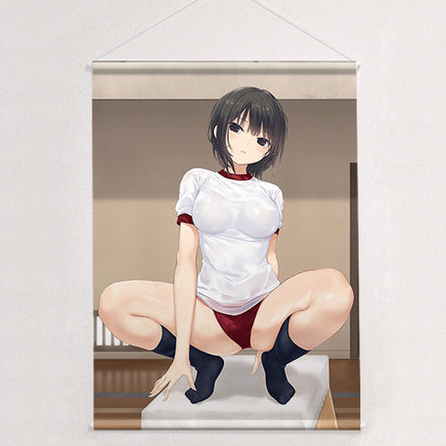 『珈琲貴族先生』描き下ろしB2タペストリー (青山澄香/跳び箱)Wスエード