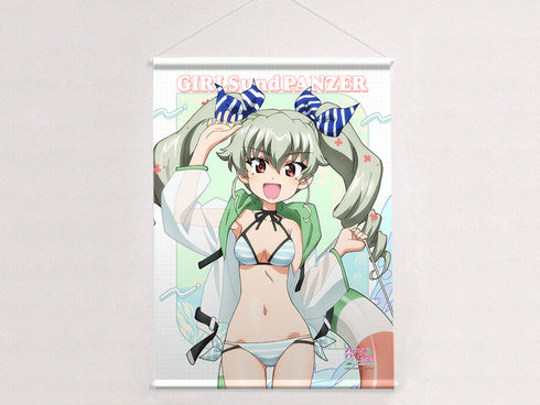 『ガールズ&パンツァー 最終章』描き下ろしB2タペストリー(アンチョビ/リゾート水着)
