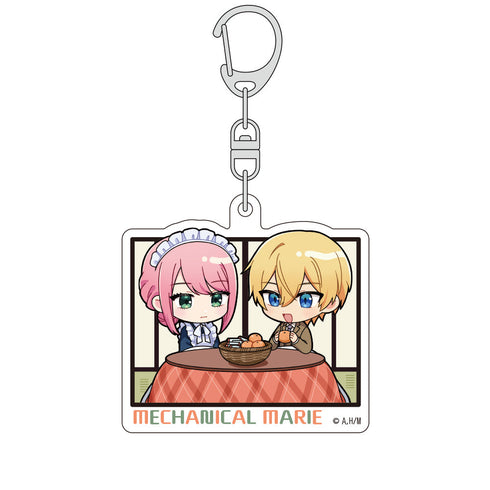 『機械じかけのマリー』ミニキャラアクリルキーホルダー(マリー&アーサー/こたつ)