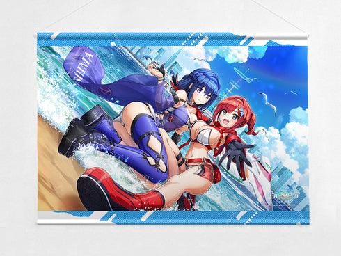 『ドルフィンウェーブ』B2タペストリー(最高のペアを目指して!)