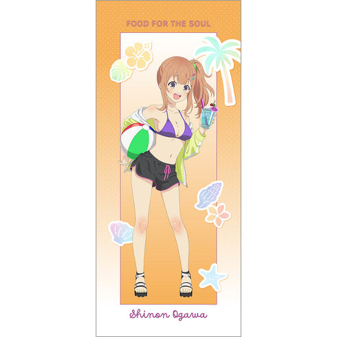 『Though Days Pass, Meals Are Delicious』Newly Drawn Extra-Large Tapestry (Shinon Ogawa/Swimsuit)