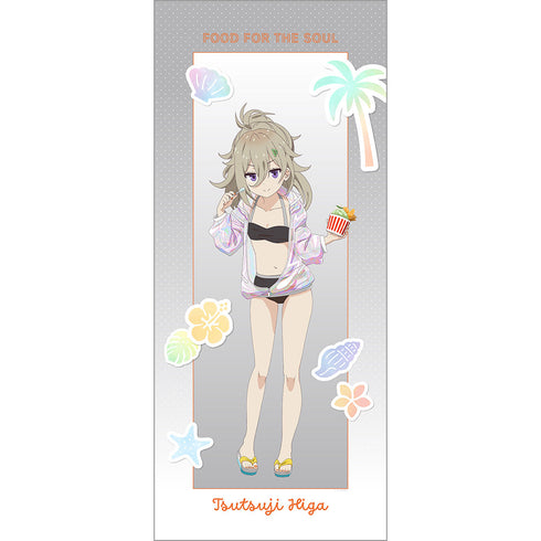 "Days Pass, But the Rice is Delicious" Original Extra-Large Tapestry (Higa Tsutsuji/Swimsuit)