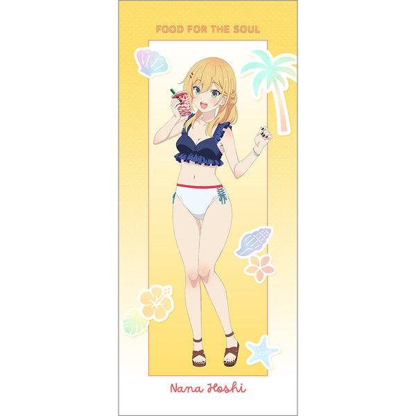 "Though Days Pass, Meals Are Delicious" Original Extra-Large Tapestry (Hoshi Nana/Swimsuit)