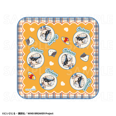 『WIND BREAKER』チェックセーラー ハンドタオル 桜遥