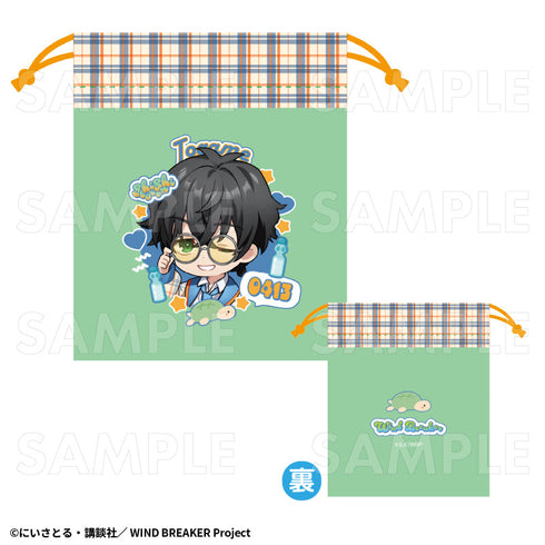 『WIND BREAKER』チェックセーラー 巾着ポーチ 十亀条