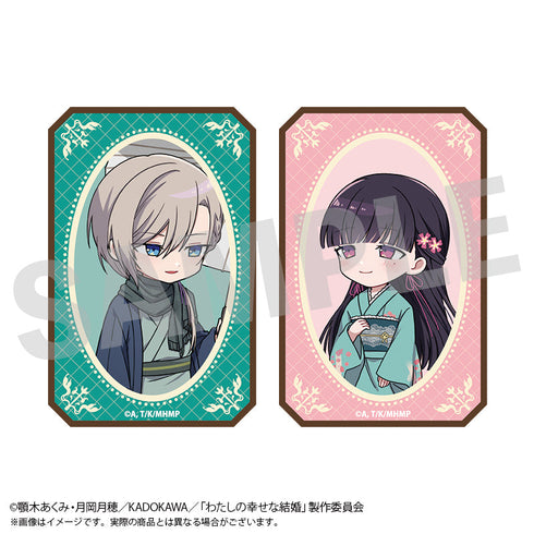 『わたしの幸せな結婚×浅草ロマン館』ちびキャラステッカーセット 夏
