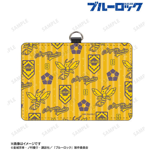 『ブルーロック』蜂楽 廻 モチーフ柄 ネックストラップ付き2ポケットパスケース【202601再販】