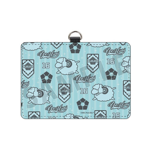 『ブルーロック』氷織 羊 モチーフ柄 ネックストラップ付き2ポケットパスケース【202601再販】