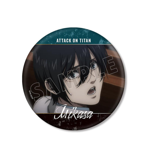 『進撃の巨人』ミカサ 場面写BIG缶バッジ【202601再販】
