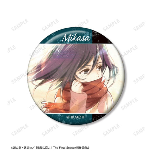 『進撃の巨人』ミカサ 場面写缶バッジ5個セット【202601再販】