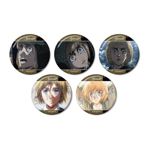 『進撃の巨人』アルミン 場面写缶バッジ5個セット【202601再販】