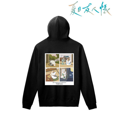 『夏目友人帳』描き下ろし 16時から19時のニャンコ先生 ニャンコ先生の1日ver. バックプリントパーカーレディース【202602再販】