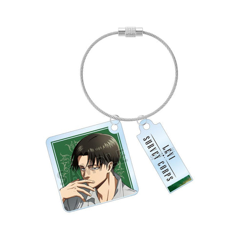 『進撃の巨人』描き下ろし リヴァイ リラックスver. 2連ワイヤーアクリルキーホルダー【202601再販】