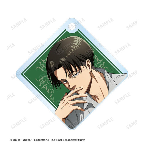 『進撃の巨人』描き下ろし リヴァイ リラックスver. 2連ワイヤーアクリルキーホルダー【202601再販】