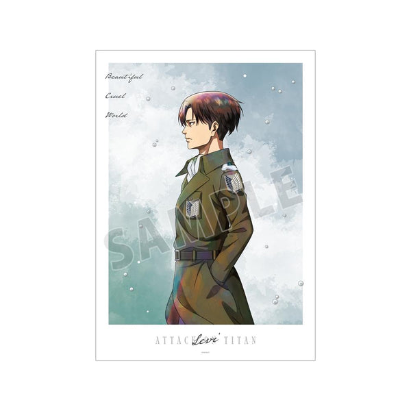 『進撃の巨人』描き下ろし リヴァイ 冬の歩みver. A3マット加工ポスター【202601再販】