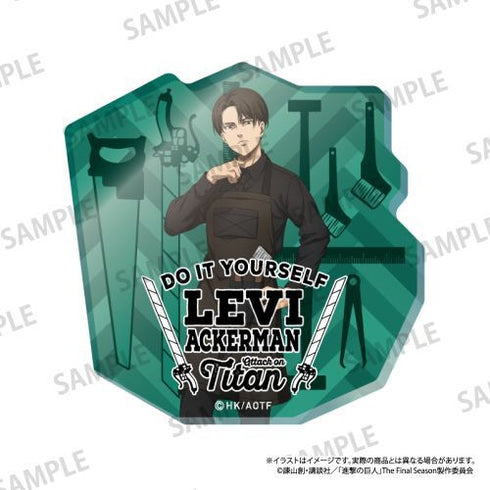 『進撃の巨人』ダイカットアクリルステッカー リヴァイ・アッカーマン(DIY)