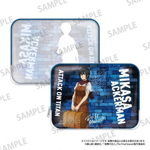 『進撃の巨人』スクエアポーチ ミカサ・アッカーマン(DIY)