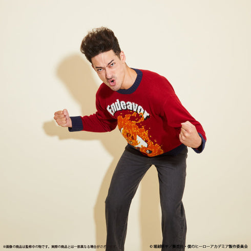 『僕のヒーローアカデミア』アグリーセーター(ユニセックス) エンデヴァー