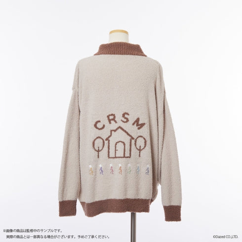 『カリスマ』ジップアップカーディガン (ユニセックス) BEG