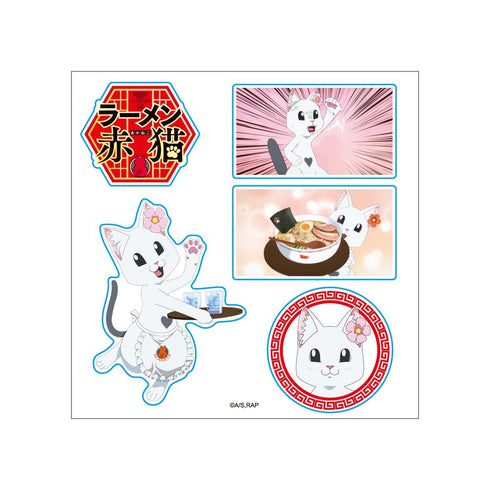 『ラーメン赤猫』クリアステッカー ハナ