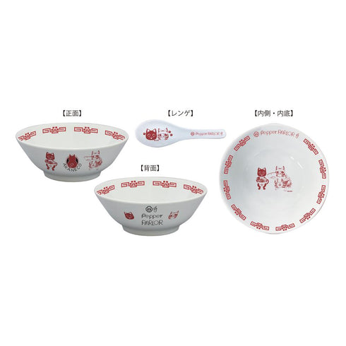 『ラーメン赤猫×Pepper PARLORコラボ』ラーメン丼・蓮華セット