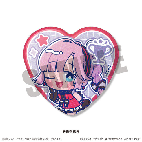 『ラブライブ!蓮ノ空女学院スクールアイドルクラブ』にゅーとろ ハート型缶バッジ【BOX】
