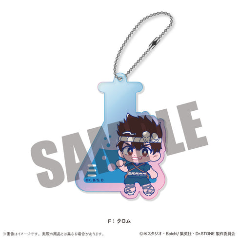 『Dr.STONE』オーロラアクリルキーホルダー にゅーとろ F クロム