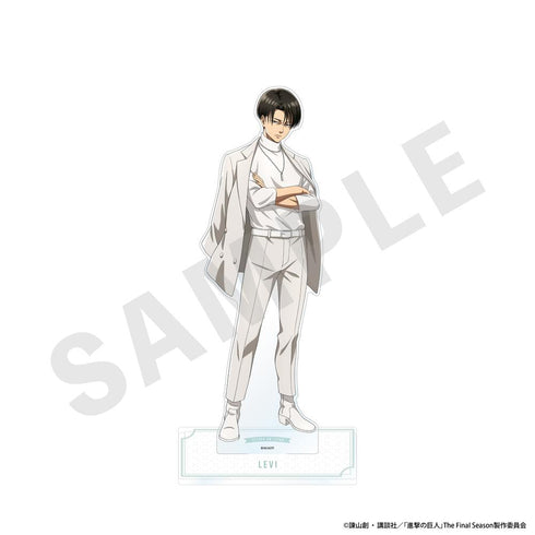 『進撃の巨人』ホワイトコーデシリーズ ビッグアクリルスタンド(リヴァイ)