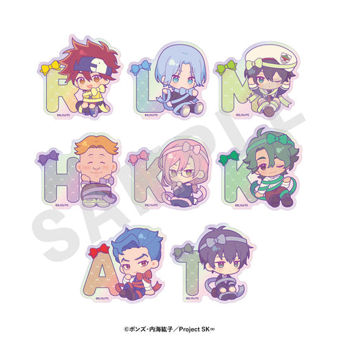 『SK∞ エスケーエイト』ミニキャラリボンシリーズ トレーディングオーロラステッカー(全8種)【BOX】