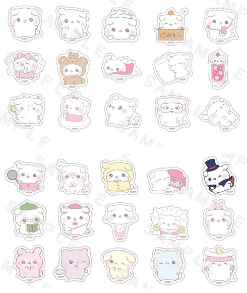 『ふわりんましゅ』フレークシール