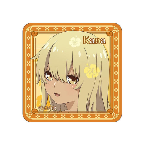 『沖縄で好きになった子が方言すぎてツラすぎる』スクエア缶バッジ 比嘉夏菜