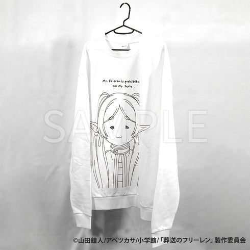 『葬送のフリーレン』AMICIS しょんぼり顔スウェット White XLサイズ