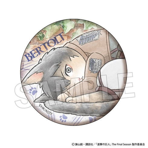 Attack on Titan Survey Corps Cat Pin Badge Bertolt
