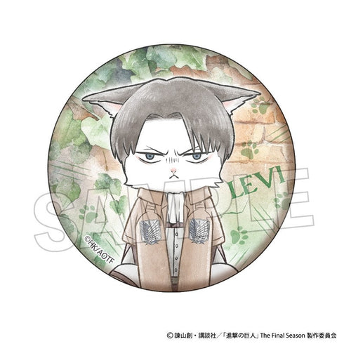 Attack on Titan Survey Corps Cat Pin Badge: Levi