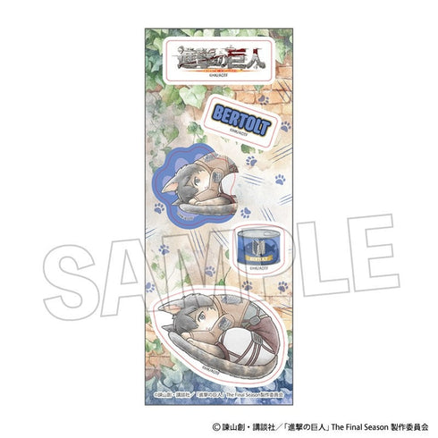 『進撃の巨人』調査兵にゃん ステッカー ベルトルト