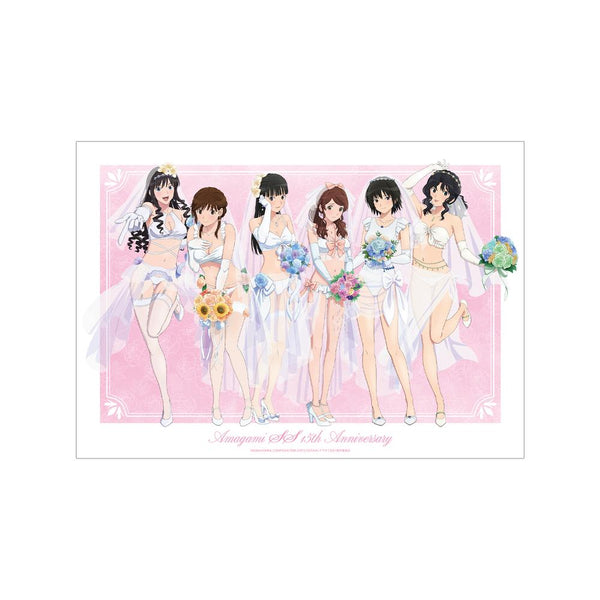『アマガミSS+plus』描き下ろし 集合 ウェディング水着ver. A3マット加工ポスター【202602再販】