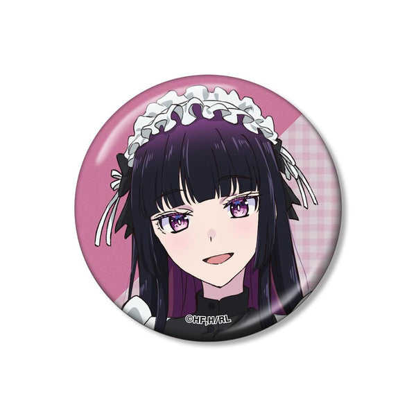 『ロックは淑女の嗜みでして』描き下ろし 黒鉄音羽 メイドver. メタリック缶バッジ