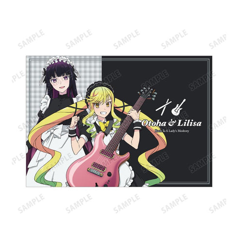 『ロックは淑女の嗜みでして』描き下ろし 鈴ノ宮りりさ&黒鉄音羽 メイドver. A5イラストカード