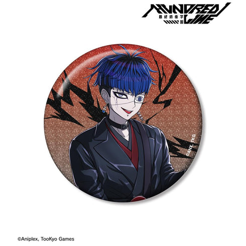 『HUNDRED LINE -最終防衛学園-』描き下ろし 面影歪 ロックバンドver. 75mmグリッター缶バッジ【202602再販】