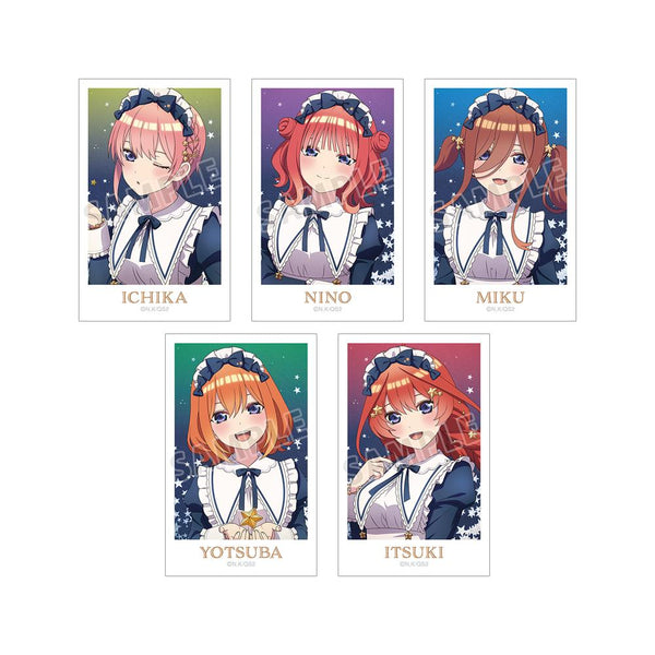 『The Quintessential Quintuplets*』 Newly Drawn Starry Sky Maid Ver. Instant Camera-Style Illustration Card 5-Piece Set