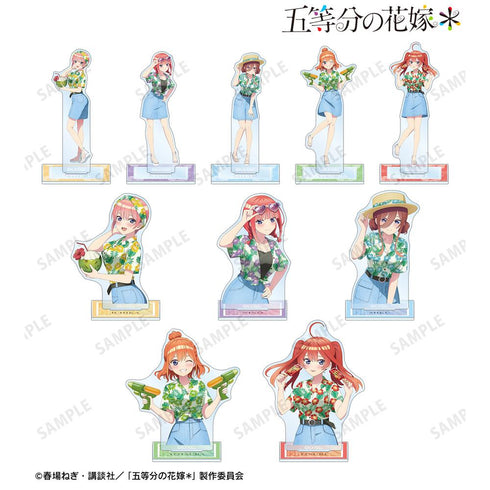 『The Quintessential Quintuplets*』Newly Drawn Aloha Shirt Ver. Trading Acrylic Stand (Unit/BOX)